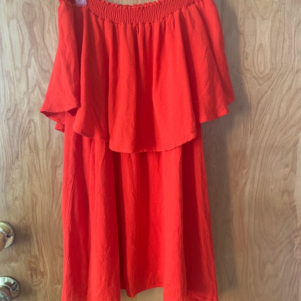 Show me your mumu red casita mini dress small